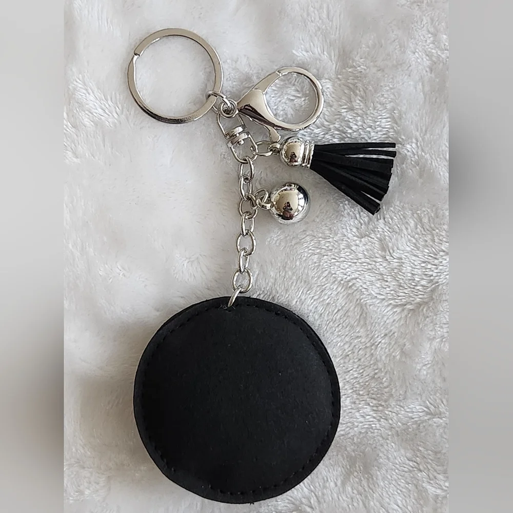 Luxury Black and Gold Designer Inspired Keychain Bag Charm - Picture 3 of 3